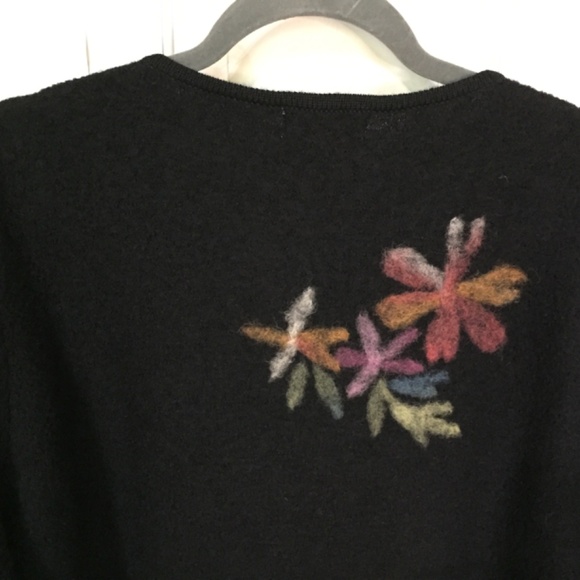 Appleseed's Black Floral Wool Jacket - Picture 14 of 14